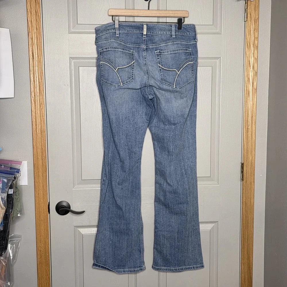 Ariat REAL Denim Riding Jeans Women 34L Perfect Rise Bootcut Stretch Medium Wash